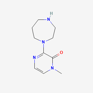 molecular formula C10H16N4O B1428870 3-(1,4-diazepan-1-yl)-1-methylpyrazin-2(1H)-one CAS No. 1339507-50-4