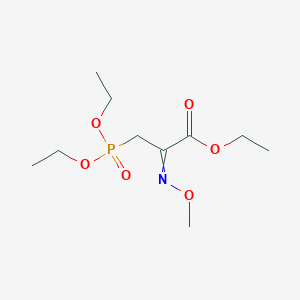 molecular formula C10H20NO6P B14288713 Ethyl 3-(diethoxyphosphoryl)-2-(methoxyimino)propanoate CAS No. 116578-92-8