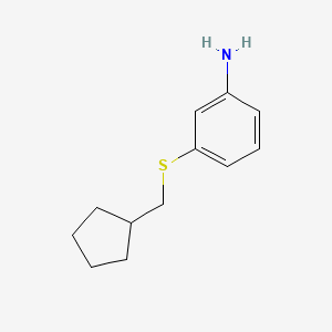 3-[(Cyclopentylmethyl)sulfanyl]aniline