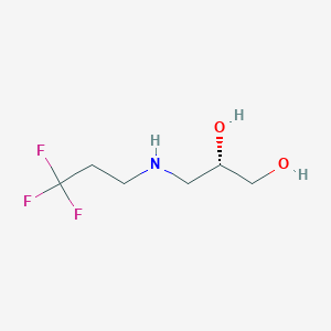 molecular formula C6H12F3NO2 B1428875 (2S)-3-[(3,3,3-trifluoropropyl)amino]propane-1,2-diol CAS No. 1344922-37-7