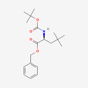 molecular formula C19H29NO4 B14288785 L-Leucine, N-[(1,1-dimethylethoxy)carbonyl]-4-methyl-, phenylmethyl ester (9CI) 