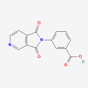 B1428879 3-(1,3-dioxo-1,3-dihydro-2H-pyrrolo[3,4-c]pyridin-2-yl)benzoic acid CAS No. 1409198-11-3