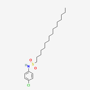 molecular formula C22H38ClNO2S B14288796 N-(4-Chlorophenyl)hexadecane-1-sulfonamide CAS No. 116526-91-1