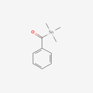 molecular formula C10H14OSn B14288815 Stannane, benzoyltrimethyl- CAS No. 120086-07-9