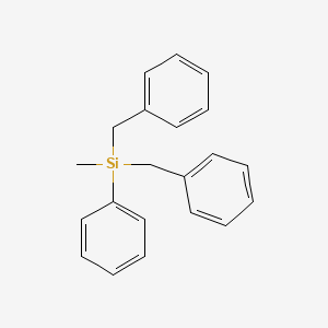 molecular formula C21H22Si B14288857 Dibenzyl(methyl)phenylsilane CAS No. 138455-36-4
