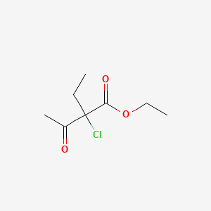 molecular formula C8H13ClO3 B14288900 Ethyl 2-chloro-2-ethyl-3-oxobutanoate CAS No. 130000-37-2
