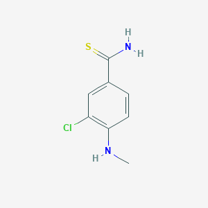 3-Chloro-4-(methylamino)benzene-1-carbothioamide