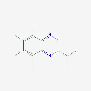 molecular formula C15H20N2 B14288911 5,6,7,8-Tetramethyl-2-(propan-2-yl)quinoxaline CAS No. 128764-95-4