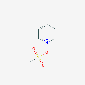 molecular formula C6H8NO3S+ B14288940 1-[(Methanesulfonyl)oxy]pyridin-1-ium CAS No. 137838-33-6
