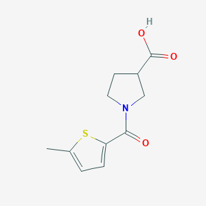 B1428895 1-(5-Methylthiophene-2-carbonyl)pyrrolidine-3-carboxylic acid CAS No. 1341737-93-6