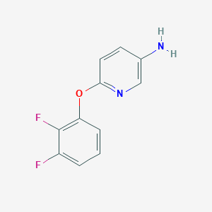 molecular formula C11H8F2N2O B1428897 6-(2,3-Difluorophenoxy)pyridin-3-amine CAS No. 1341457-19-9
