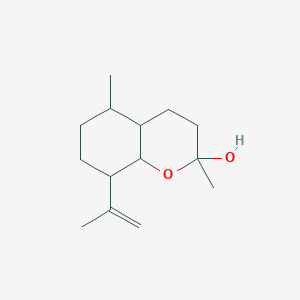molecular formula C14H24O2 B14288979 2,5-Dimethyl-8-(prop-1-en-2-yl)octahydro-2H-1-benzopyran-2-ol CAS No. 138597-24-7