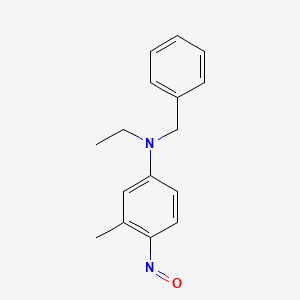 molecular formula C16H18N2O B14288991 N-Benzyl-N-ethyl-3-methyl-4-nitrosoaniline CAS No. 137815-24-8