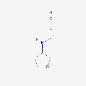 molecular formula C7H11NO B1428901 N-(prop-2-yn-1-yl)oxolan-3-amine CAS No. 1340104-09-7