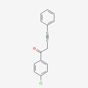 molecular formula C16H11ClO B14289032 1-(4-Chlorophenyl)-4-phenylbut-3-yn-1-one CAS No. 119492-75-0