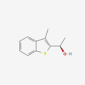 molecular formula C11H12OS B1428904 (1R)-1-(3-甲基-1-苯并噻吩-2-基)乙醇 CAS No. 1344954-15-9