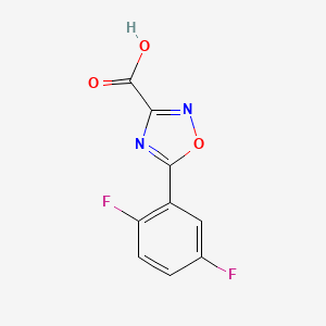 molecular formula C9H4F2N2O3 B1428905 5-(2,5-Difluorophenyl)-1,2,4-oxadiazole-3-carboxylic acid CAS No. 1344306-77-9