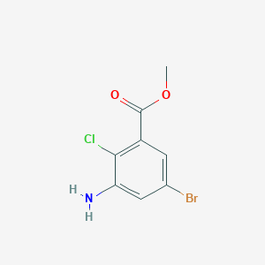 molecular formula C8H7BrClNO2 B1428907 3-氨基-5-溴-2-氯苯甲酸甲酯 CAS No. 1342419-84-4