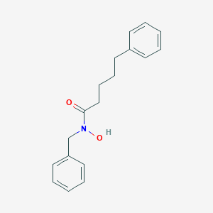 molecular formula C18H21NO2 B142891 N-benzyl-N-hydroxy-5-phenylpentanamide CAS No. 158999-12-3
