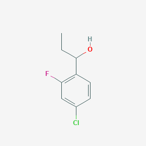 molecular formula C9H10ClFO B1428910 1-(4-Chloro-2-fluorophenyl)propan-1-ol CAS No. 1427380-66-2