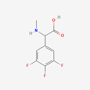 molecular formula C9H8F3NO2 B1428911 2-(甲基氨基)-2-(3,4,5-三氟苯基)乙酸 CAS No. 1344310-34-4