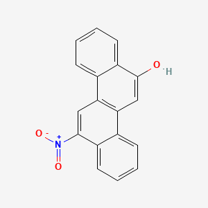 molecular formula C18H11NO3 B14289114 12-Nitro-6-chrysenol CAS No. 120014-79-1