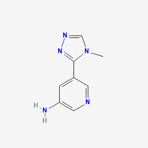 molecular formula C8H9N5 B1428912 5-(4-甲基-4H-1,2,4-三唑-3-基)吡啶-3-胺 CAS No. 1344216-67-6