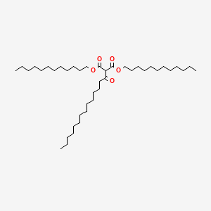 molecular formula C41H78O5 B14289134 Didodecyl tetradecanoylpropanedioate CAS No. 138451-93-1