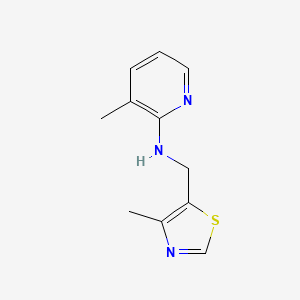 molecular formula C11H13N3S B1428915 3-methyl-N-[(4-methyl-1,3-thiazol-5-yl)methyl]pyridin-2-amine CAS No. 1341589-45-4