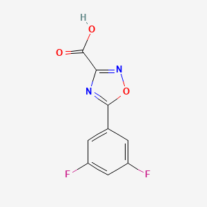 molecular formula C9H4F2N2O3 B1428916 5-(3,5-Difluorophenyl)-1,2,4-oxadiazole-3-carboxylic acid CAS No. 1343295-74-8