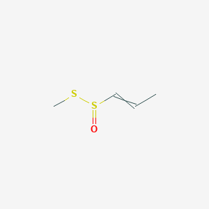 molecular formula C4H8OS2 B14289169 S-Methyl prop-1-ene-1-sulfinothioate CAS No. 121955-53-1
