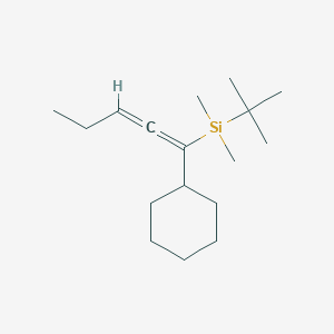 molecular formula C17H32Si B14289173 tert-Butyl(1-cyclohexylpenta-1,2-dien-1-yl)dimethylsilane CAS No. 118226-65-6