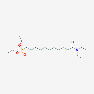 molecular formula C19H40NO4P B14289205 Diethyl [11-(diethylamino)-11-oxoundecyl]phosphonate CAS No. 120551-74-8