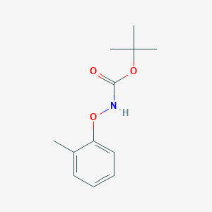 molecular formula C12H17NO3 B14289226 Tert-butyl 2-methylphenoxycarbamate CAS No. 119930-83-5