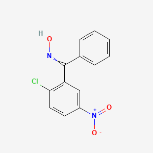 molecular formula C13H9ClN2O3 B14289231 N-[(2-Chloro-5-nitrophenyl)(phenyl)methylidene]hydroxylamine CAS No. 141883-38-7
