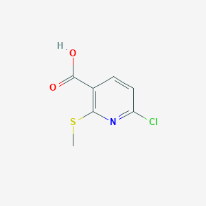 molecular formula C7H6ClNO2S B1428925 6-氯-2-(甲硫基)吡啶-3-羧酸 CAS No. 1343727-62-7