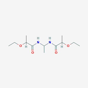 molecular formula C12H24N2O4 B14289254 N,N'-(Ethane-1,1-diyl)bis(2-ethoxypropanamide) CAS No. 114659-85-7