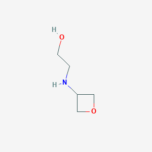 molecular formula C5H11NO2 B1428926 2-[(氧杂环丁-3-基)氨基]乙醇 CAS No. 1343942-75-5