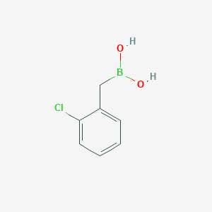molecular formula C7H8BClO2 B1428927 [(2-Chlorophenyl)methyl]boronic acid CAS No. 1350512-46-7