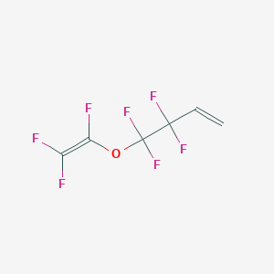 molecular formula C6H3F7O B14289274 3,3,4,4-Tetrafluoro-4-[(trifluoroethenyl)oxy]but-1-ene CAS No. 122817-51-0