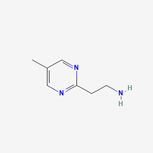 molecular formula C7H11N3 B1428931 2-(5-甲基嘧啶-2-基)乙-1-胺 CAS No. 933682-87-2