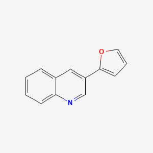 molecular formula C13H9NO B14289311 3-(Furan-2-yl)quinoline CAS No. 129887-24-7