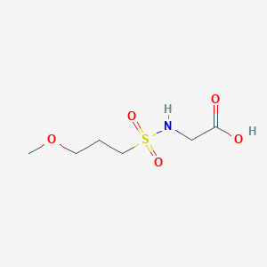 molecular formula C6H13NO5S B1428932 2-(3-甲氧基丙磺酰胺基)乙酸 CAS No. 1341427-02-8