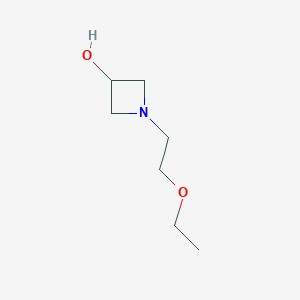 molecular formula C7H15NO2 B1428934 1-(2-Ethoxyethyl)azetidin-3-ol CAS No. 1486334-23-9