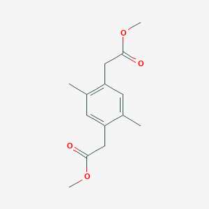 molecular formula C14H18O4 B14289345 Dimethyl 2,2'-(2,5-dimethyl-1,4-phenylene)diacetate CAS No. 114609-17-5