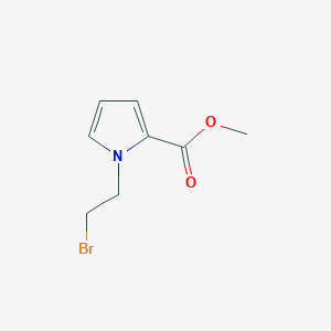 molecular formula C8H10BrNO2 B14289346 Methyl 1-(2-bromoethyl)-1H-pyrrole-2-carboxylate CAS No. 123257-05-6