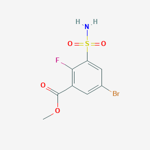 Methyl 5-bromo-2-fluoro-3-sulfamoylbenzoate