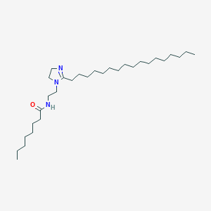 molecular formula C30H59N3O B14289391 N-[2-(2-Heptadecyl-4,5-dihydro-1H-imidazol-1-yl)ethyl]octanamide CAS No. 126115-49-9