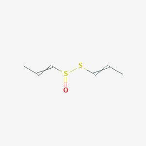 molecular formula C6H10OS2 B14289409 S-Prop-1-en-1-yl prop-1-ene-1-sulfinothioate CAS No. 121955-52-0