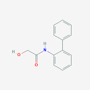 molecular formula C14H13NO2 B14289432 N-([1,1'-Biphenyl]-2-yl)-2-hydroxyacetamide CAS No. 116490-12-1